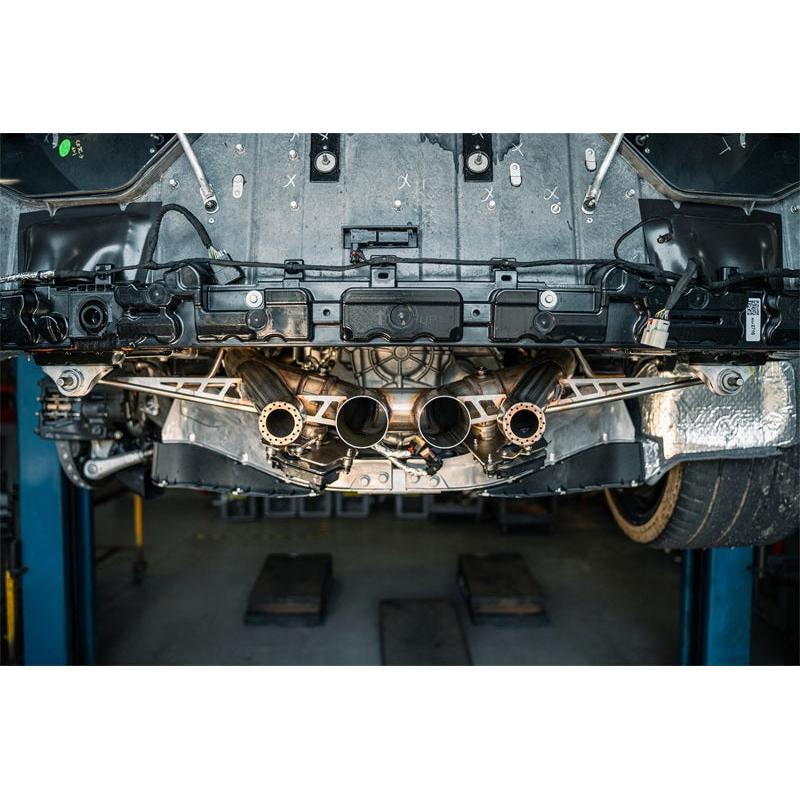 Corsa 23-24 Chevrolet Corvette C8 Z06 3in Valved Cat-Back Exhaust Muffler Delete Track Systemw/o Tip-SR1 Performance