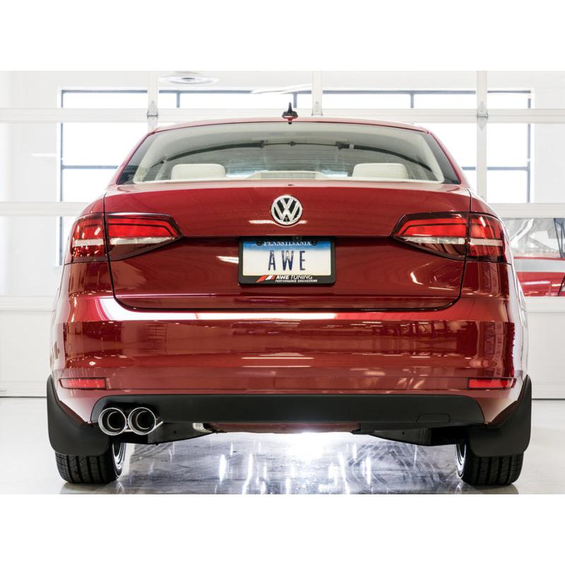 AWE Tuning 09-14 Volkswagen Jetta Mk6 1.4T Track Edition Exhaust - Chrome Silver Tips