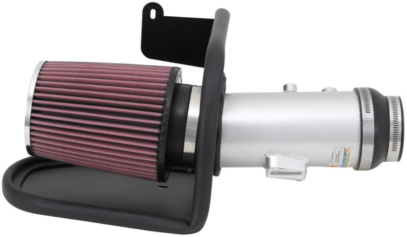K&N 13-14 Honda Accord 3.5L V6 69 Series Typhoon Air Intake System - Silver Cold Air Intake Kit-SR1 Performance