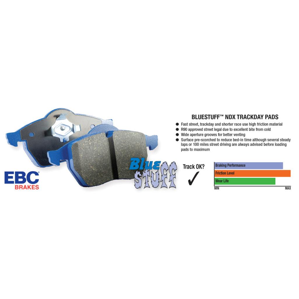 EBC Bluestuff NDX Full Race Brake Pads for Mazda 3 and Volvo V50 – High Friction Street and Track Performance