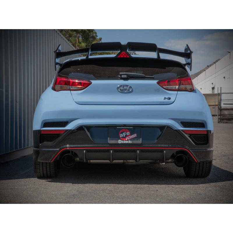 aFe 21-22 Hyundai Veloster N L4-2.0L Takeda 3in 304 SS Axle-Back Exhaust System w/ Black Tip