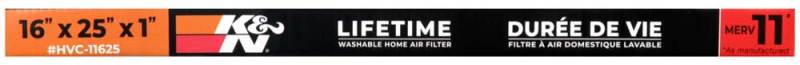 K&N HVAC Filter - 16 x 25 x 1-SR1 Performance