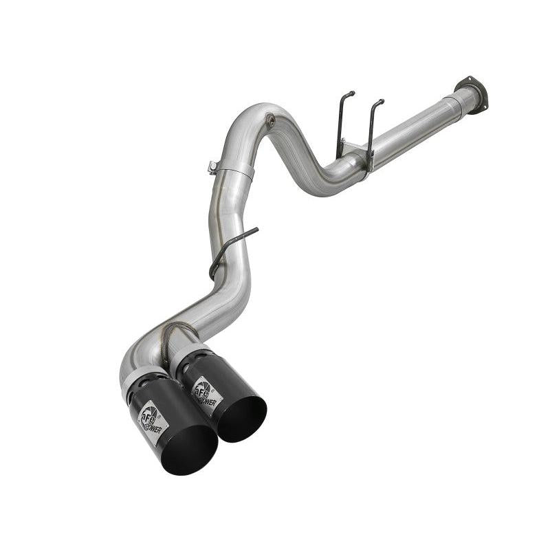 aFe Power 15-16 Ford F250/F350 6.7L Diesel Rebel XD 4in 409 SS DPF-Back Exhaust System - Black Tips-SR1 Performance