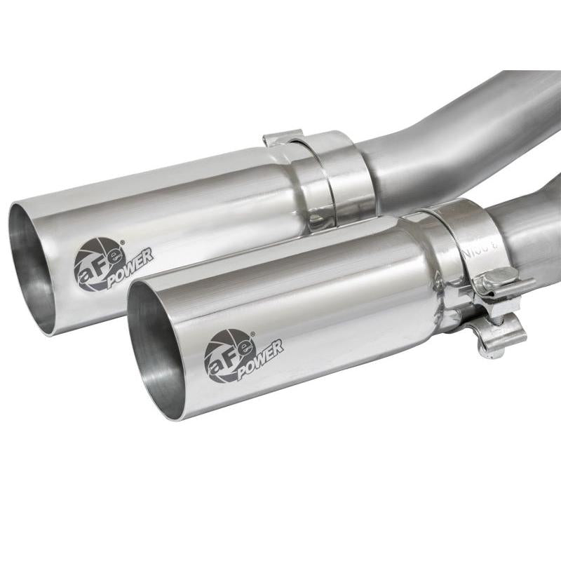 aFe Rebel Series CB Middle-Side Exit SS Exhaust w/ Polished Tips 09-16 GM Silverado/Sierra V6/V8-SR1 Performance