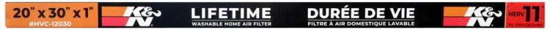K&N HVAC Filter - 20 x 30 x 1-SR1 Performance