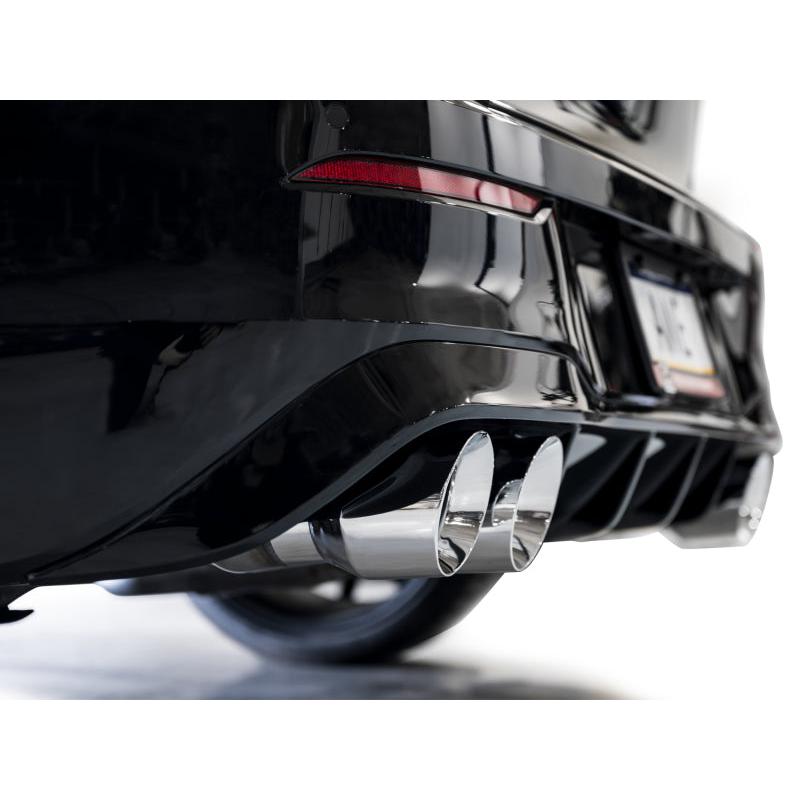 AWE MK8 Volkswagen Golf R 3in Touring Edition Quad Exhaust - Chrome Silver Tips