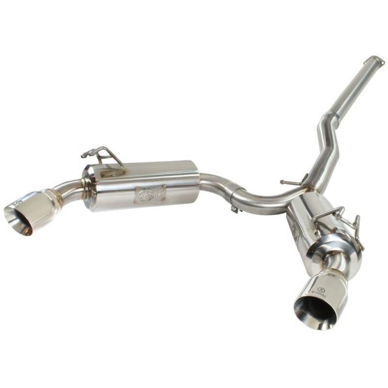 aFe Takeda Exhaust 304SS Dual Cat-Back w/ Polished Tips 08-13 Mitsubishi Lancer Evo X L4 2.0L Turbo-SR1 Performance