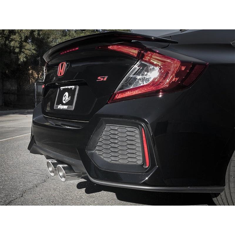 aFe Takeda 3in 304 SS Cat-Back Exhaust System w/ Polished Tips 2017 Honda Civic Si I4 1.5L (t)-SR1 Performance