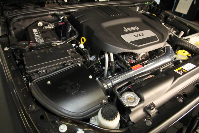 K&N 12-18 Jeep Wrangler V6-3.6L High Flow Performance Intake Kit (12-15 CARB Approved)-SR1 Performance