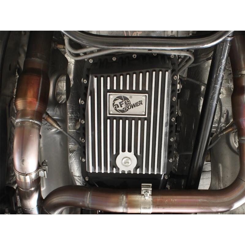 aFe Power Transmission Pan Black Machined 09-14 Ford 6R80 F-150 Trucks-SR1 Performance