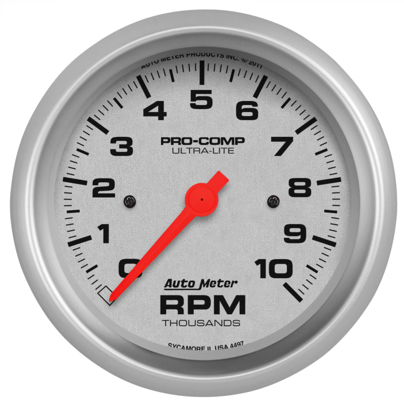 Autometer Ultra-Lite 87.5mm 10K RPM In Dash Tach-SR1 Performance