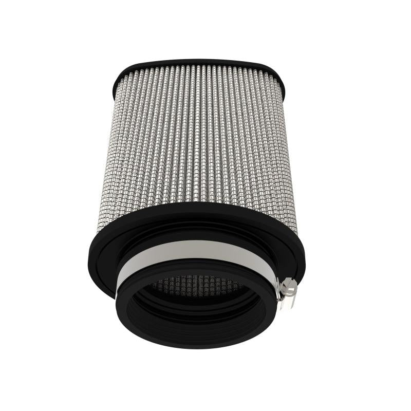 aFe Magnum FLOW Pro DRY S Universal Air Filter 3.5in Flange 5.75x5in Base 6x2.75in Top 6.5in Height