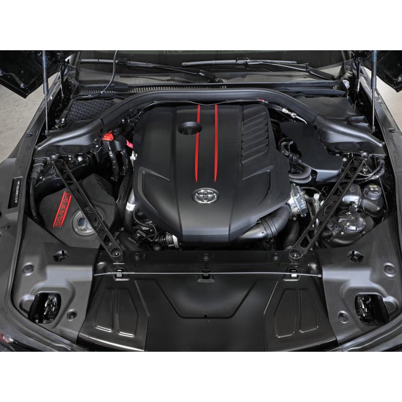 aFe CONTROL 304 Stainless Steel Front Suspension Strut Brace Black - Toyota GR Supra (A90) 20-21-SR1 Performance