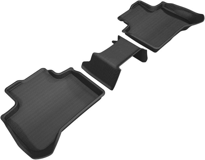 3D MAXpider 2018-2020 BMW X3 (G01)/X4 (G02) Kagu 2nd Row Floormats - Black-SR1 Performance