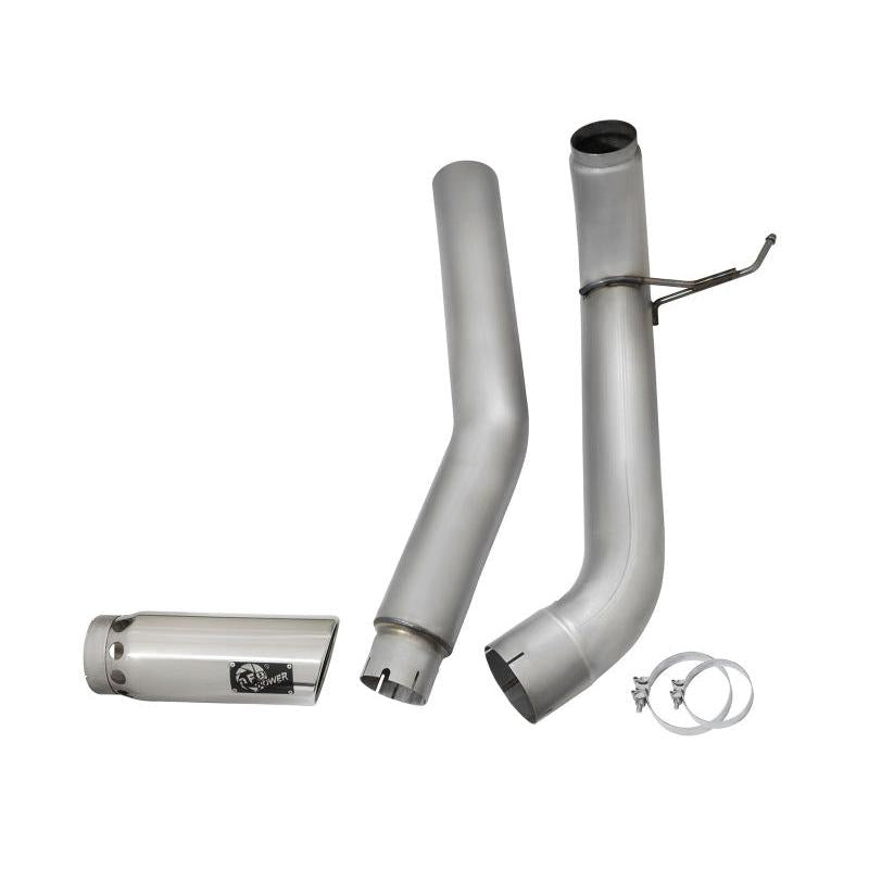 aFe LARGE Bore HD Exhausts 5in DPF-Back SS-409 2016 Nissan Titan XD V8-5.0L CC/SB (td)