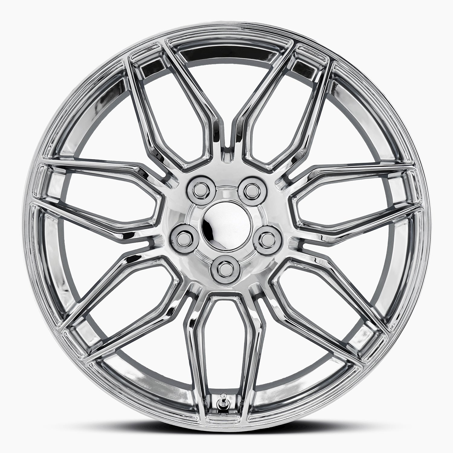 FR 401 – C8 ZO6 CORVETTE REPLICA WHEELS-Chrome 20x11 5x120 + 52 HB 66.9