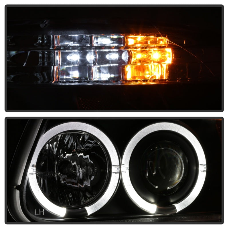 Spyder Ford Explorer 95-01 1PC Projector Headlights LED Halo Blk PRO-YD-FEXP95-HL-1PC-BK-SR1 Performance