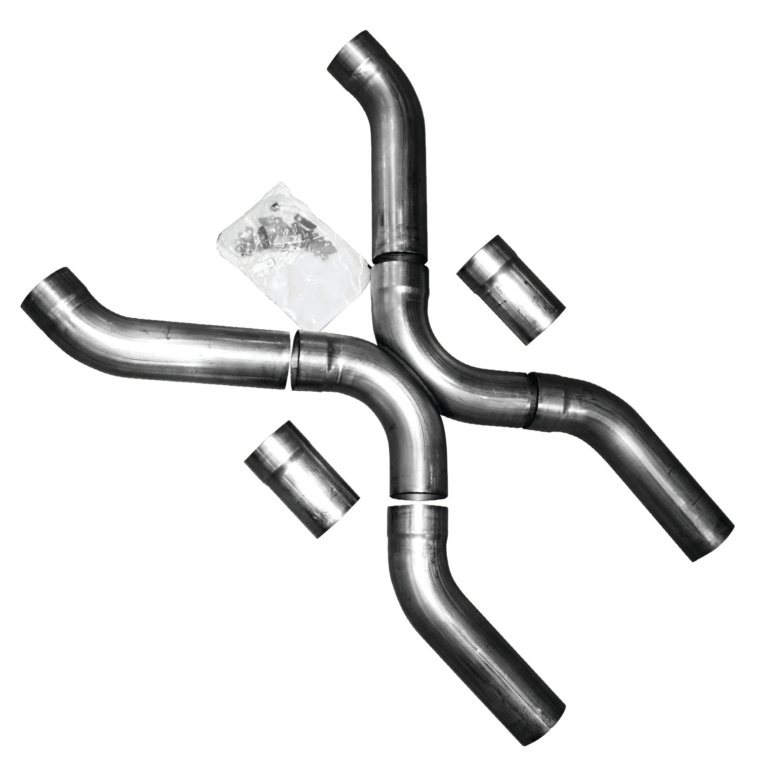 3" X-Pipe Kit - 16 Ga. 304 Stainless Steel