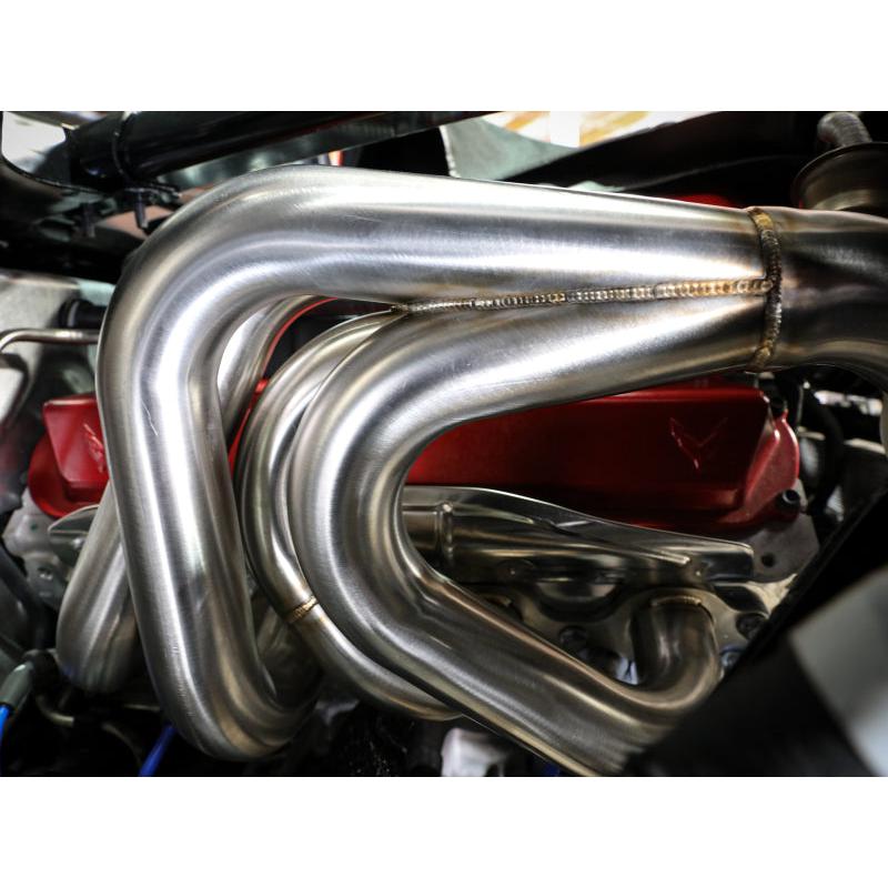 aFe Twisted 304SS Header 2020 Chevy Corvette (C8) 6.2L V8 - Brushed-SR1 Performance