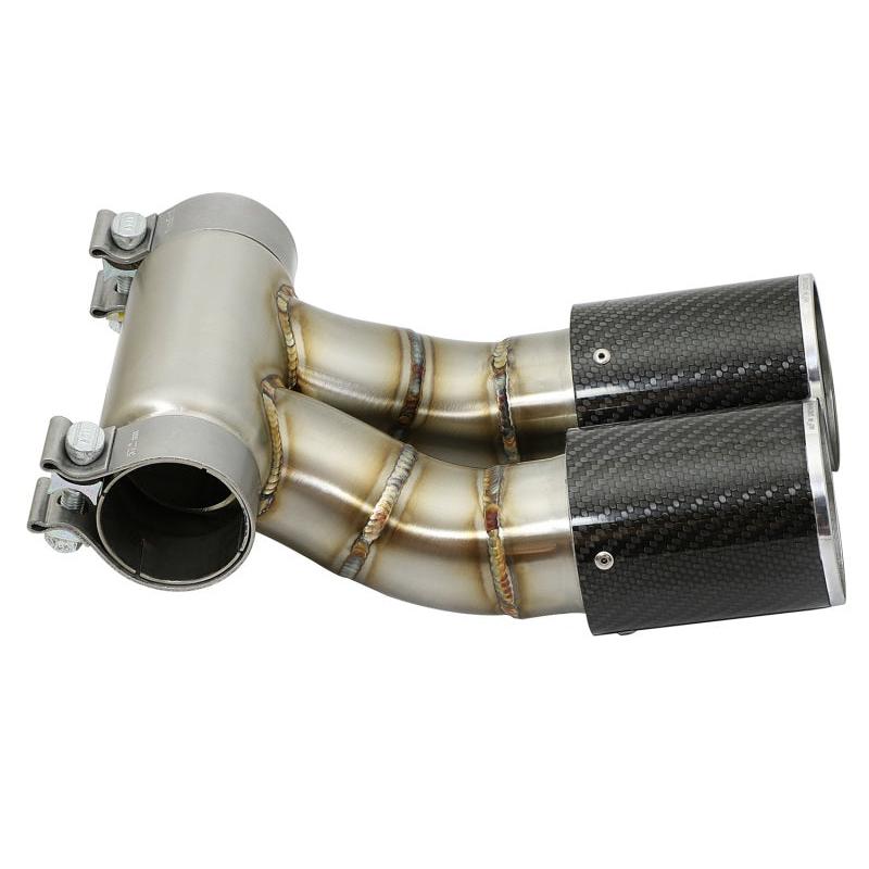 aFe Power 13-14 Porsche Cayman S / Boxster S Carbon Fiber Exhaust Tip Upgrade-SR1 Performance