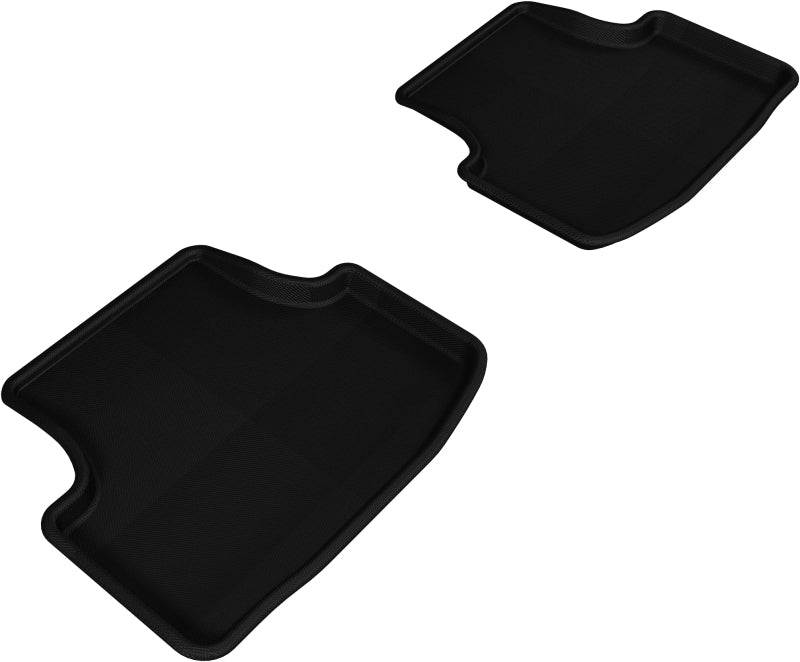 3D MAXpider 2015-2018 Volkswagen Golf Kagu 2nd Row Floormats - Black-SR1 Performance