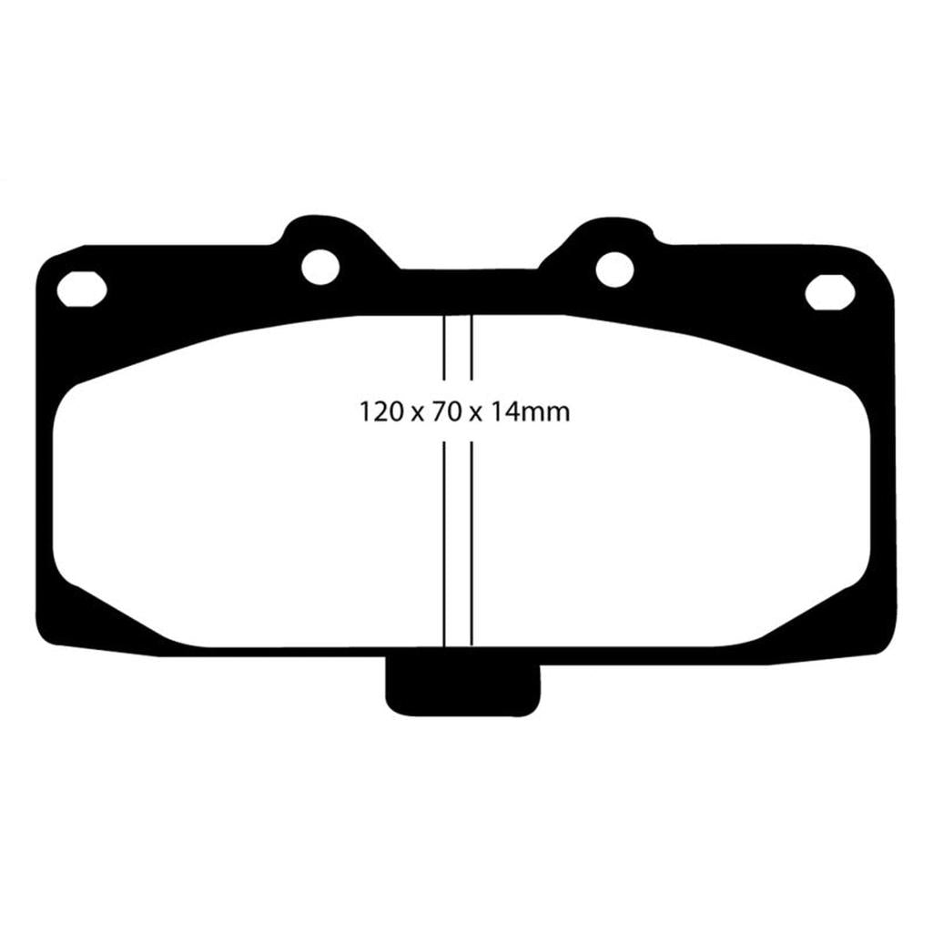 EBC Bluestuff NDX Full Race Brake Pads for Nissan 300ZX (1989-1996) – High Friction Street and Track Performance