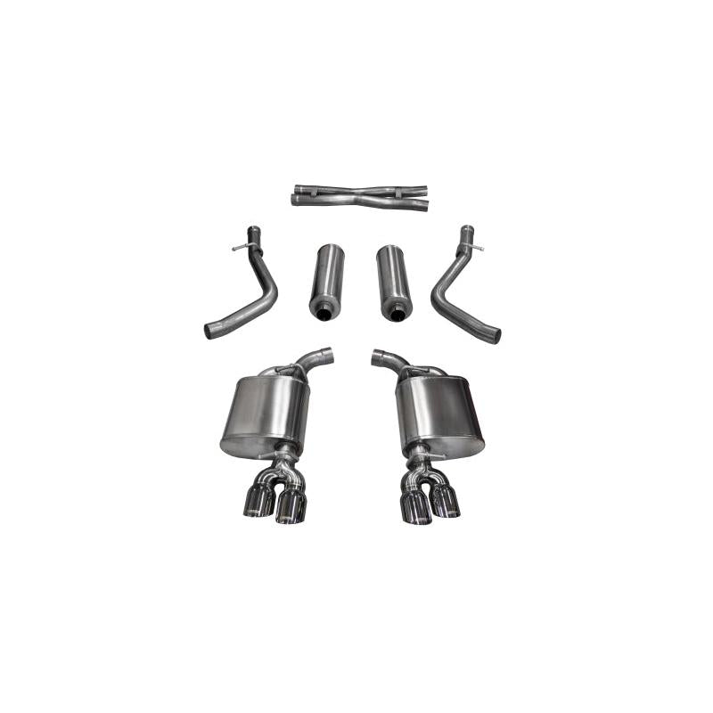 Corsa 15-16 Dodge Challenger Xtreme Cat-Back Dual Rear Exit with Twin 3.5in Polished Pro-Series Tips