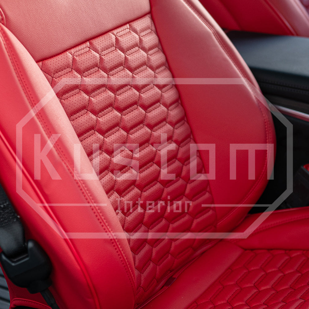 2016+ Tesla Model X Premium Custom Leather Seat Covers