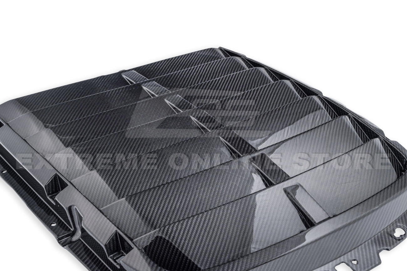 2020-23 Ford Mustang GT500 DRY Carbon Fiber Front Hood Vent & Rain Tray Cover
