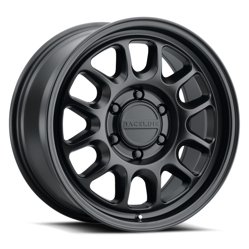 Raceline 958B Rogue 17x8.5 Inch Satin Black Aluminum Wheel for 6x120 Bolt Pattern