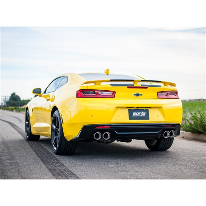 Borla 16 Chevy Camaro SS 6.2L w/ Dual NPP S-Type Quad RD RL Tips Dual Exit Rear Section Exhaust