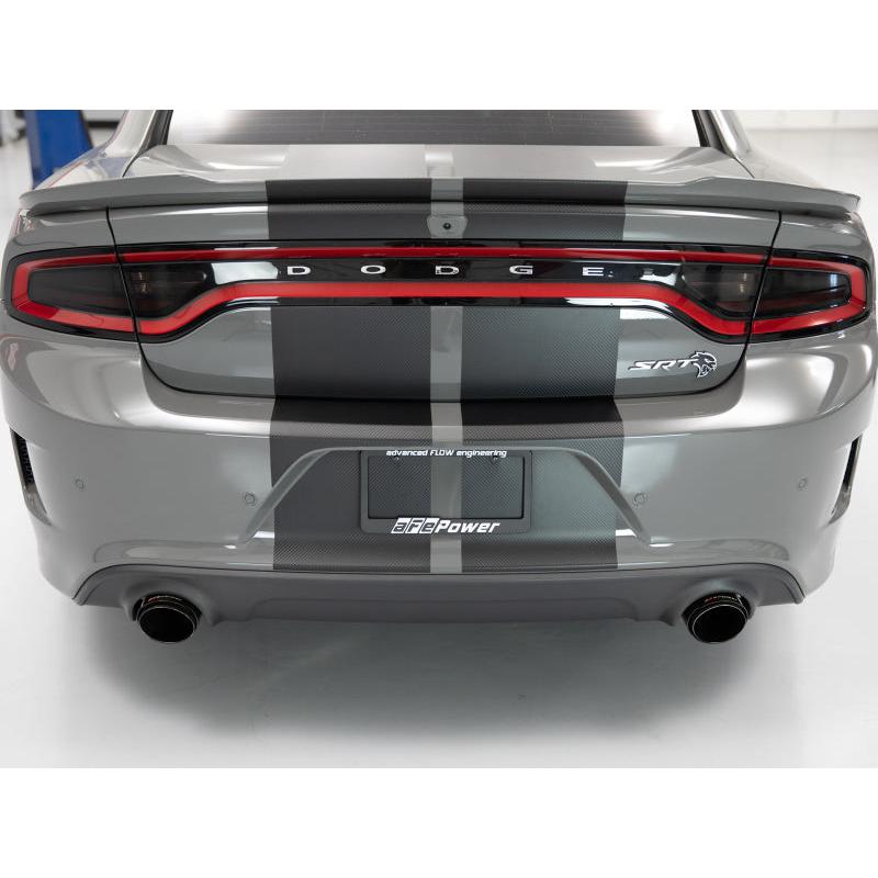 aFe MACH Force-XP 4-1/2in Carbon Fiber OE Replacement Exhaust Tips - 15-19 Dodge Charger/Hellcat-SR1 Performance