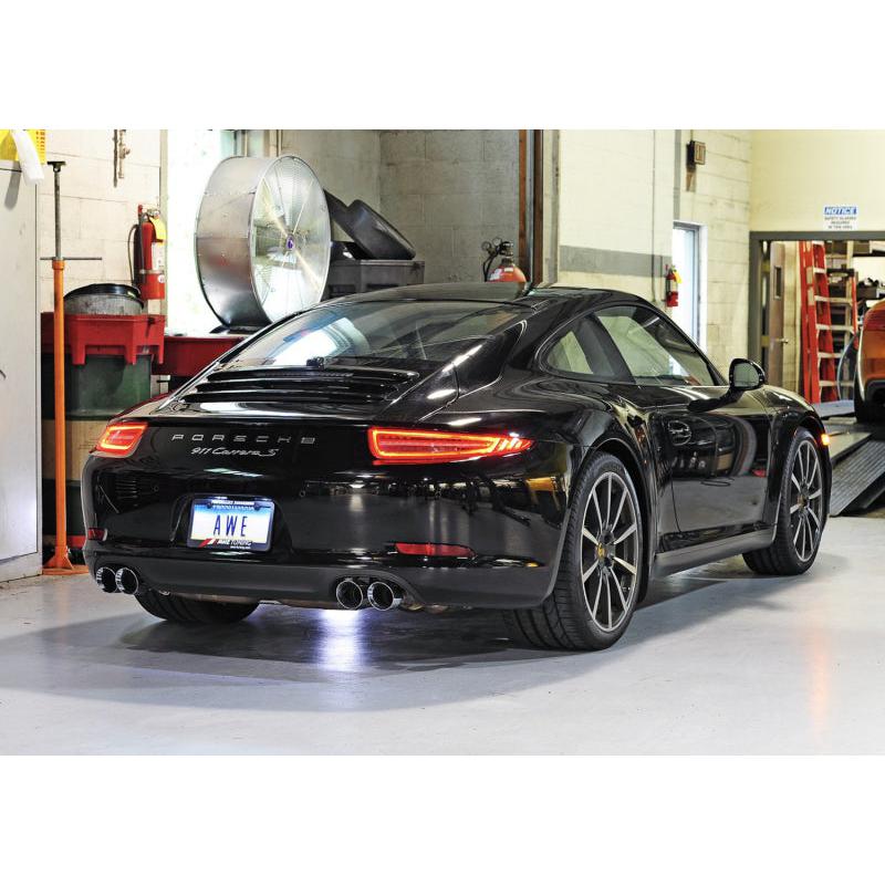 AWE Tuning Porsche 991 SwitchPath Exhaust for PSE Cars Chrome Silver Tips