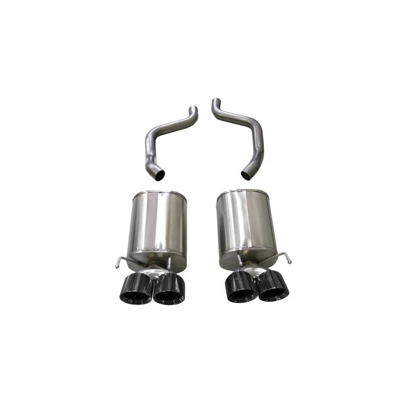 Corsa 2009-2013 Chevrolet Corvette (C6) 6.2L Black Xtreme Axle-Back Exhaust w/4.5in Tips-SR1 Performance