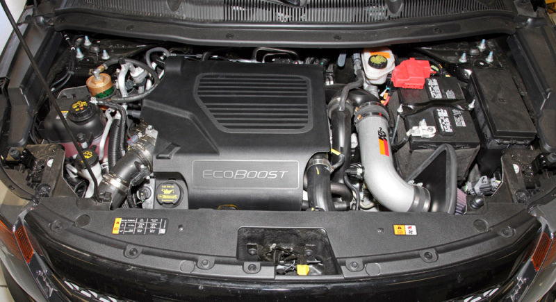 K&N 11 Ford Taurus SHO 3.5L V6 Silver Typhoon Cold Air Intake-SR1 Performance
