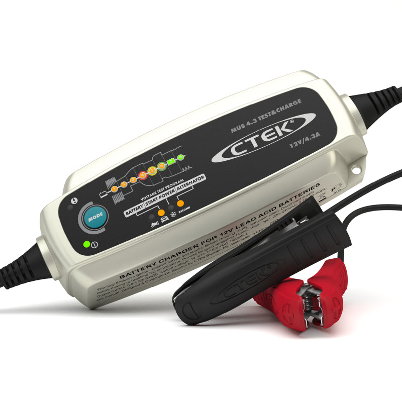 CTEK Battery Charger - MUS 4.3 Test & Charge - 12V-SR1 Performance