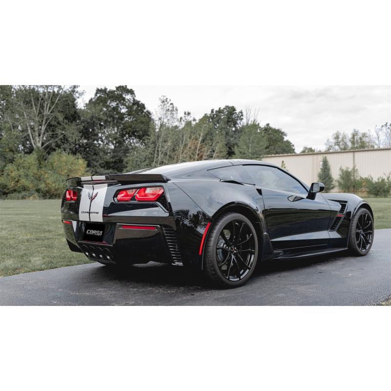 Corsa 2014-2019 Chevrolet Corvette C7 6.2L 2.75in Xtreme Valve-Back w/ Dual NPP & Quad BlackTips-SR1 Performance
