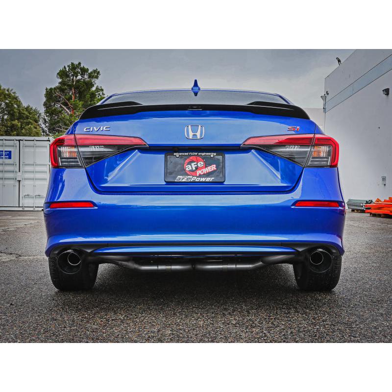 aFe 22-23 Honda Civic Si L4 1.5L (t) Takeda 2.5in to 3in 304 SS Cat-Back Exhaust w/ Black Tips