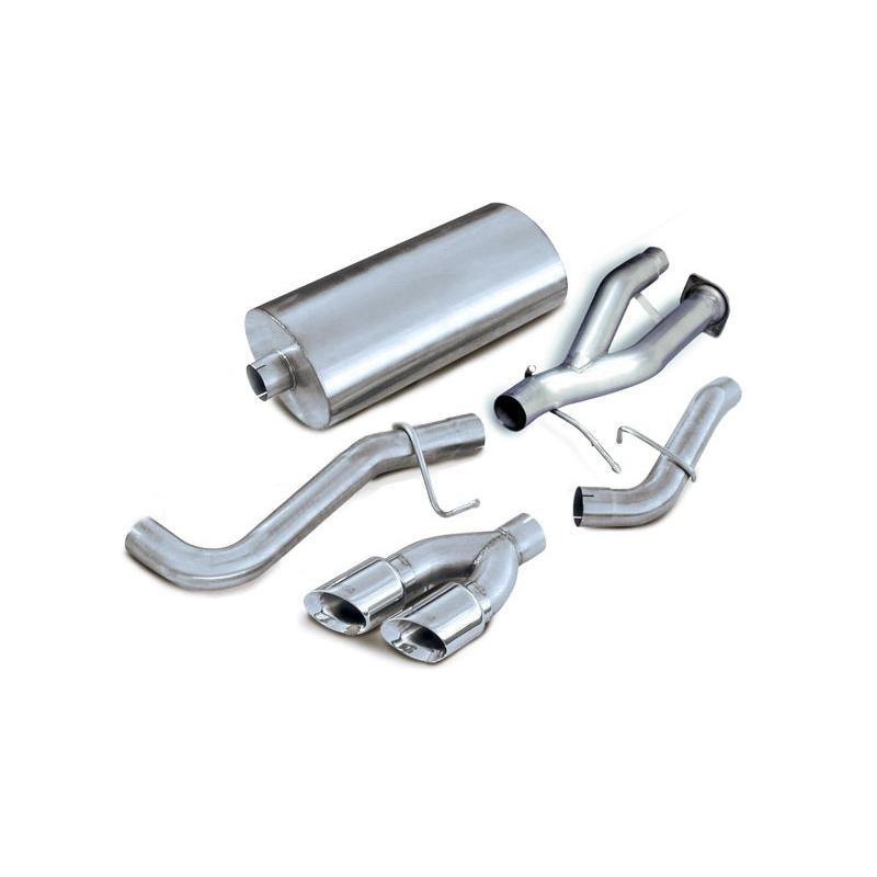 Corsa 2002-2006 Cadillac Escalade 6.0L V8 Polished Sport Cat-Back Exhaust