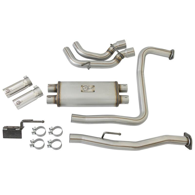 aFe Rebel Series 3in SS Cat-Back Exhaust System w/ Polished Tip 04-15 Nissan Titan V8 5.6L-SR1 Performance
