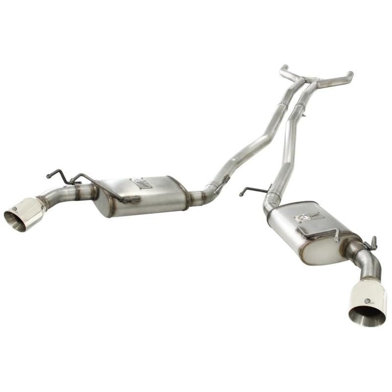 aFe MACHForce XP Exhaust 2.5in Stainless Steel CB/10-13 Chevy Camaro V6-3.6L (td) (polished tip)-SR1 Performance