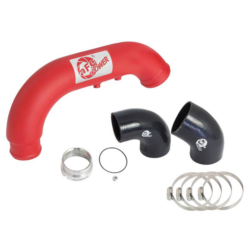 aFe BladeRunner 3in Red IC Tube Cold Side w/ Coupling & Clamp Kit 2016 GM Colorado/Canyon 2.8L-SR1 Performance