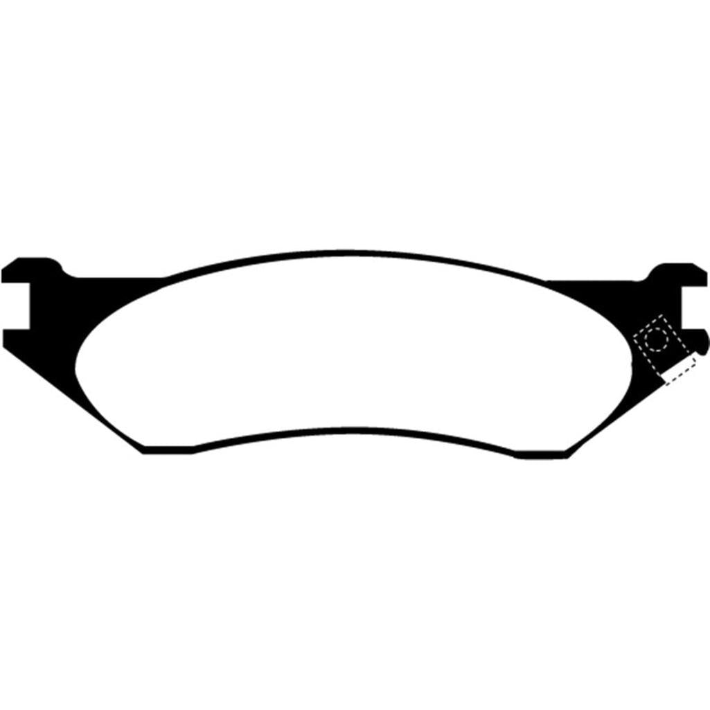 EBC Yellowstuff Front Brake Pads for Dodge Ram 1500 Van and Ford F-250 – Part No. DP41267R