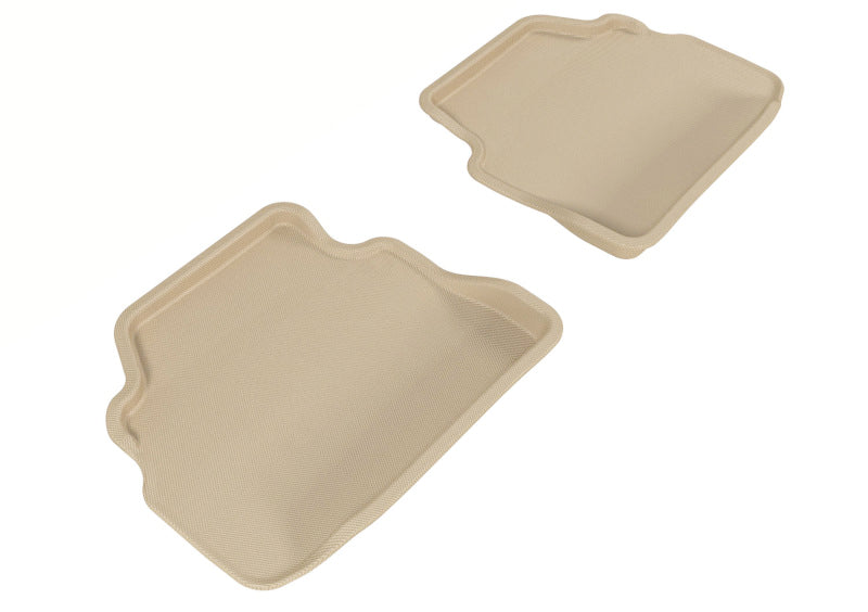3D MAXpider 2007-2013 BMW 3 Series E92 Kagu 2nd Row Floormats - Tan-SR1 Performance