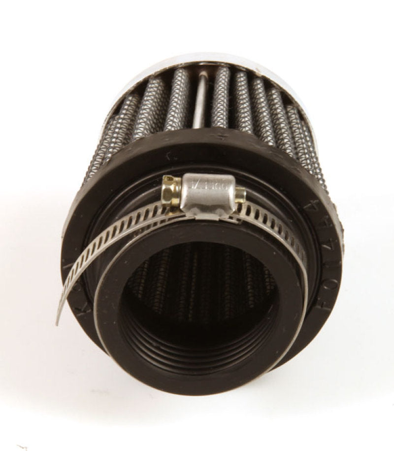 K&N Universal Chrome Filter 1 3/8 inch FLG / 2 1/2 inch Base / 2 inch Top / 2 1/4 inch Height-SR1 Performance