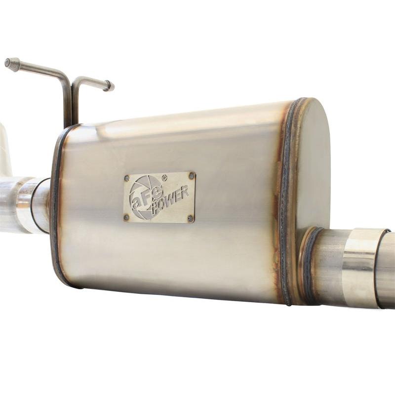 aFe MACHForce XP Exhaust 3in-3.5in SS Single Side Ext CB w/ Black Tip 99-04 Ford F150 V8 5.4L/6.8L-SR1 Performance