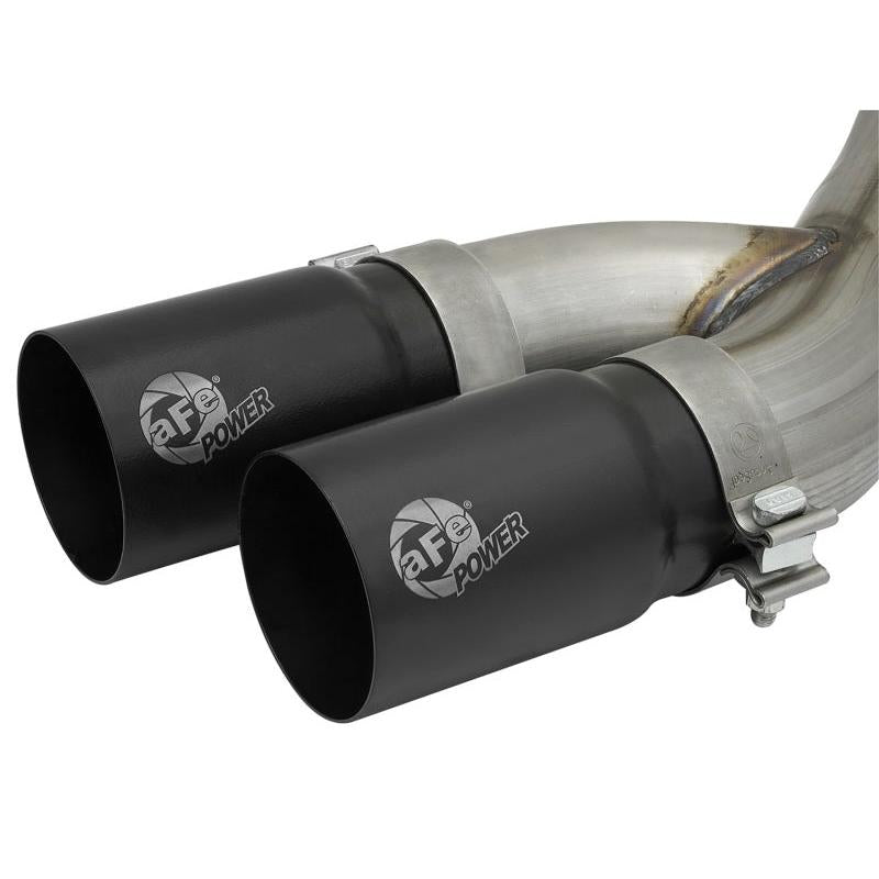 aFe Rebel Series 3-1/2in 409 SS Cat-Back Exhaust System w/Black Tip RAM 2500/3500 14-17 V8 6.4L