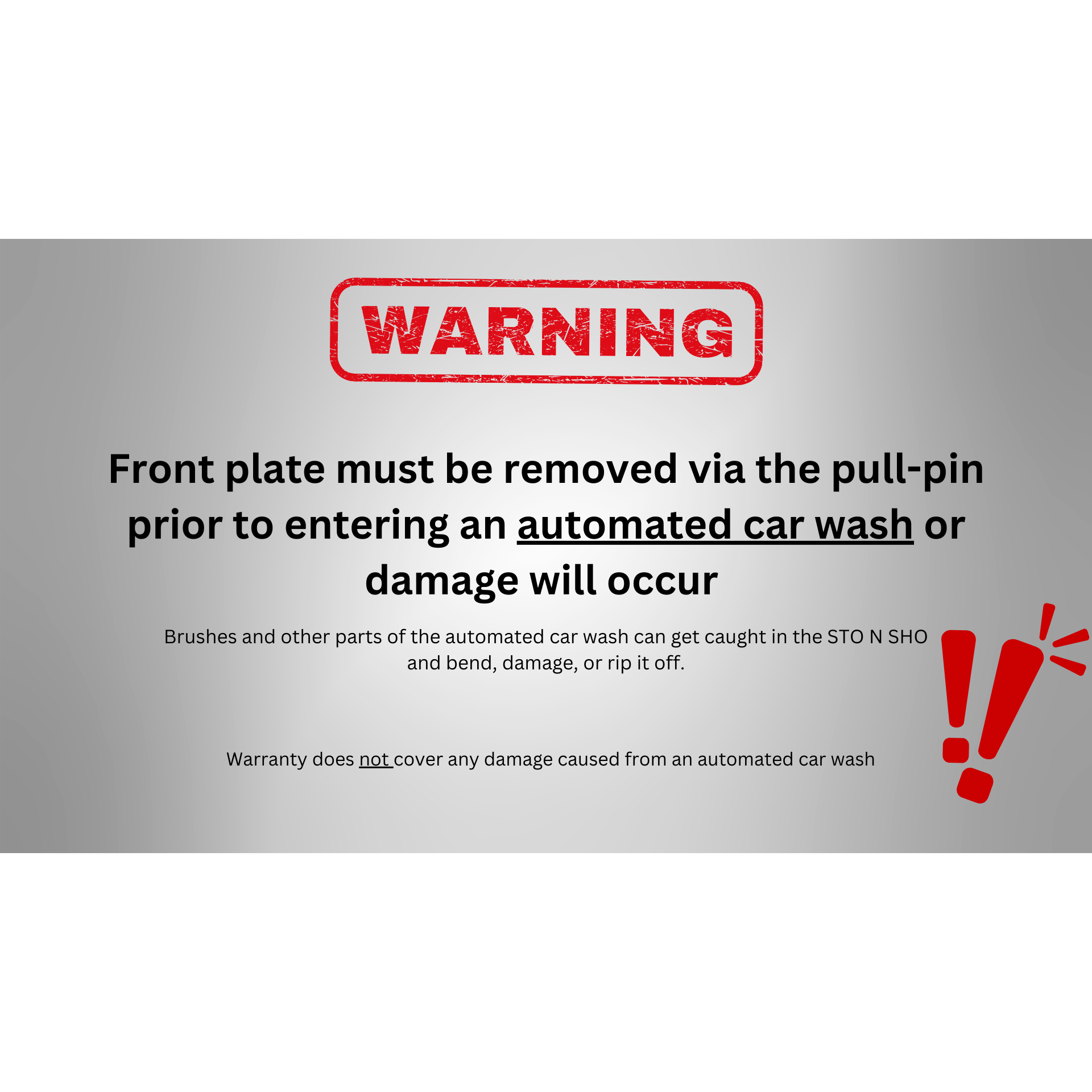 20-23 Tesla Y License Plate Frame Bracket-SR1 Performance