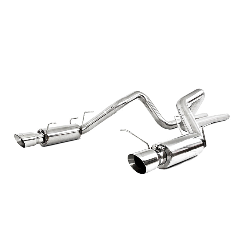 MBRP 11-12 Ford Shelby GT 500 T304 3in Cat Back Dual Split Rear Race Version 4.5in Tips-SR1 Performance
