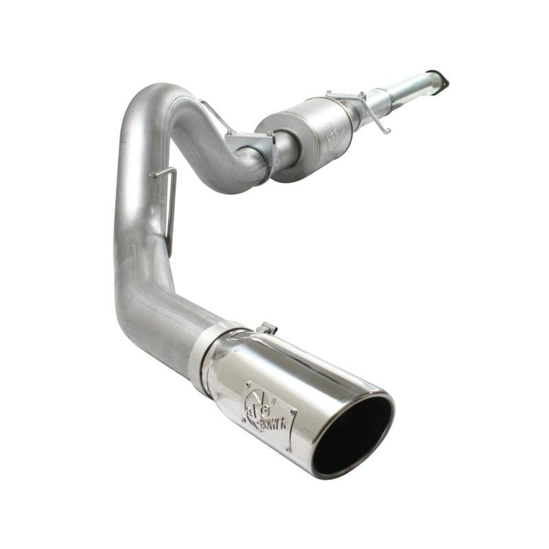 aFe Atlas Exhaust 4in Aluminized Cat-Back w/ 304 SS Polished Tip 11-13 Ford F-150 EcoBoost V6 3.5L-SR1 Performance